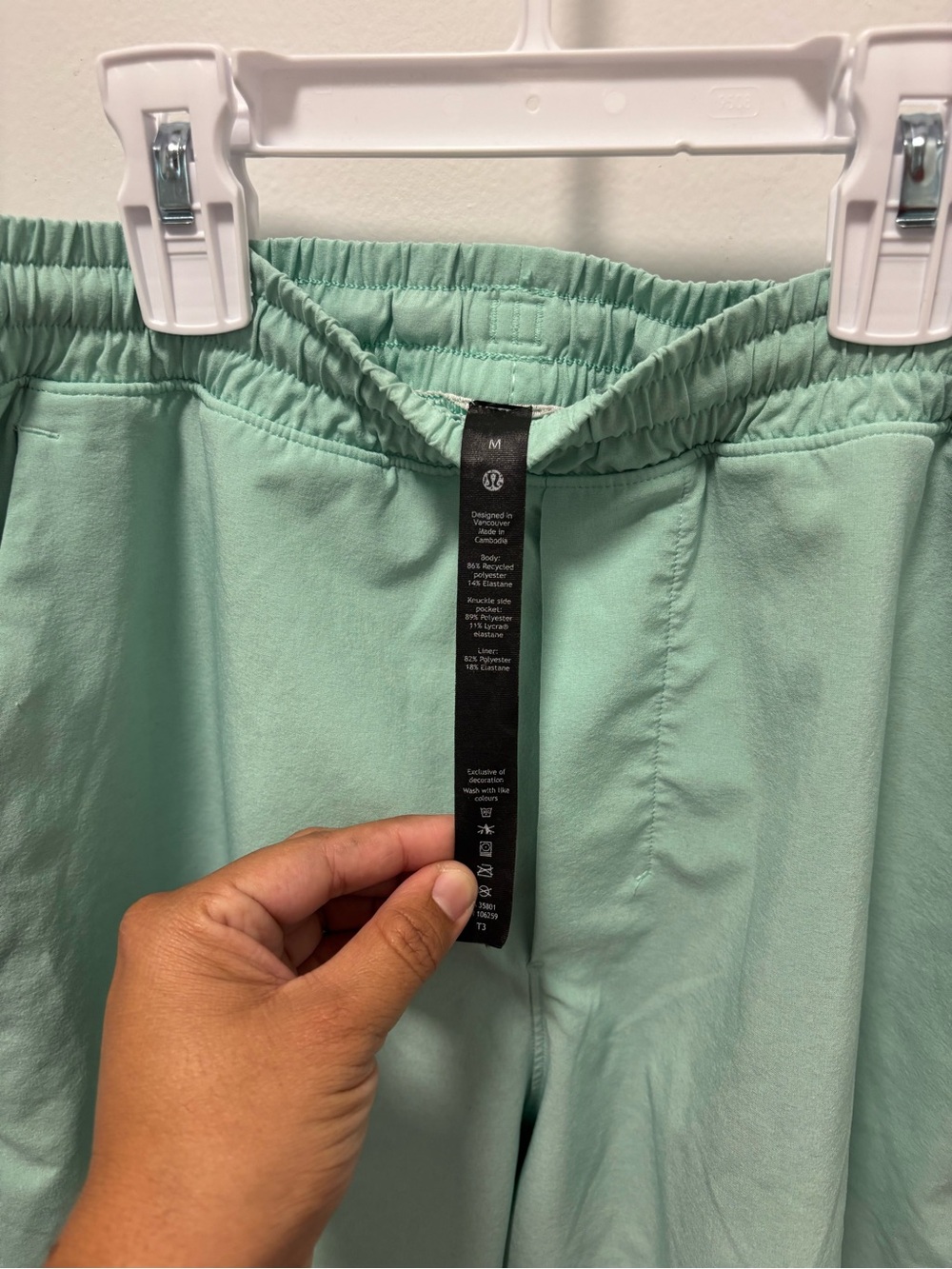 lululemon athletica Mint Green Drawstring Shorts